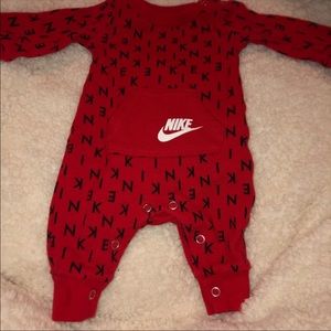 NIKE-ONE-PIECE-BLACK AND WHITE- BARELY WORN